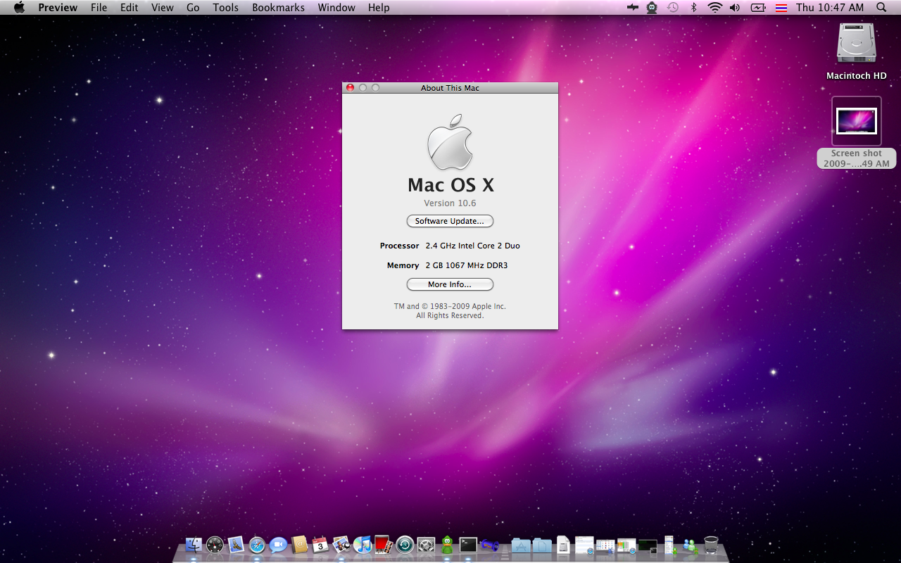 screen shot on mac