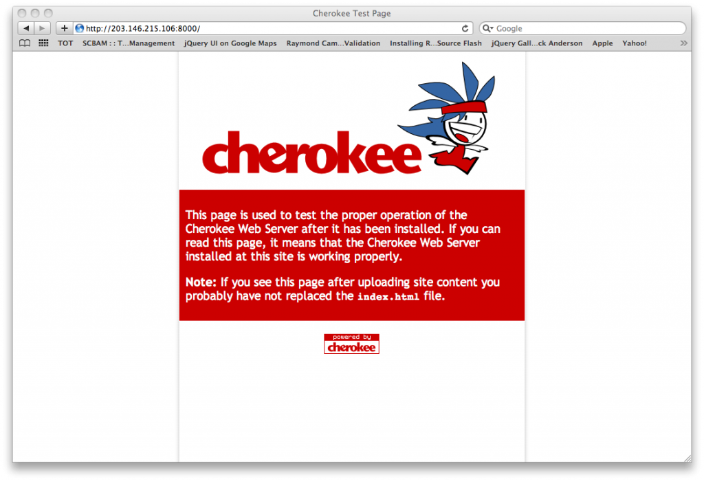 Cherokee Web Server – Ton's Blog
